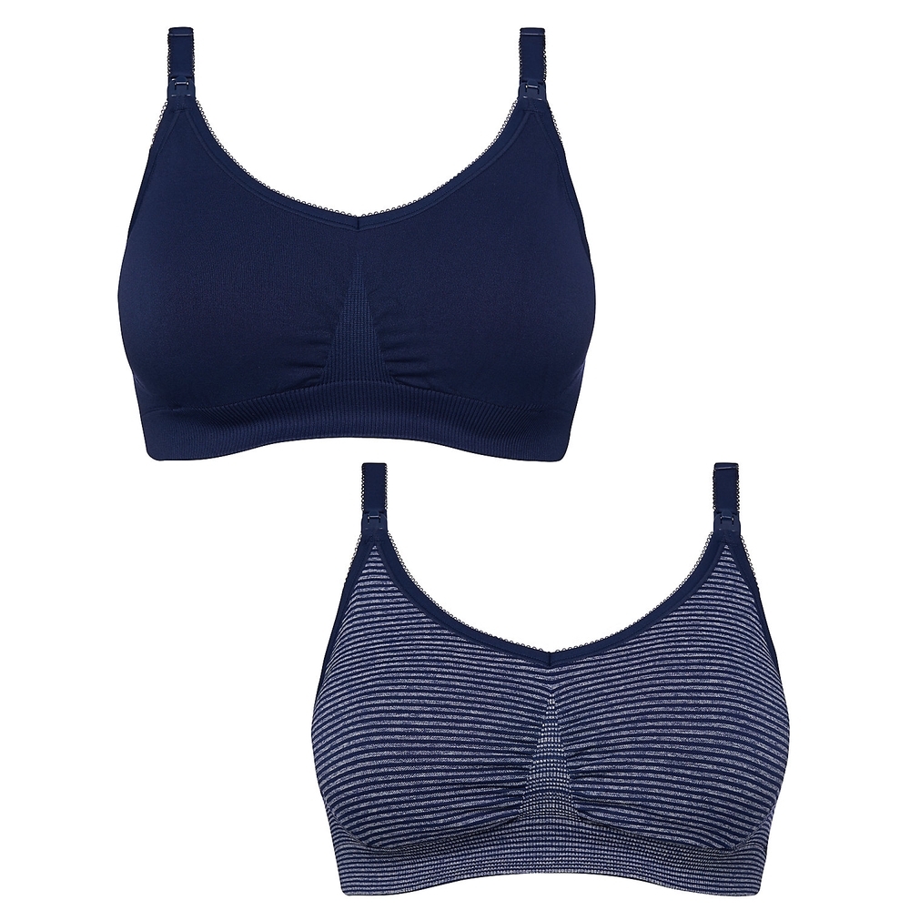 

Women Maternity Nursing Bra - Pack of 2 - Blue