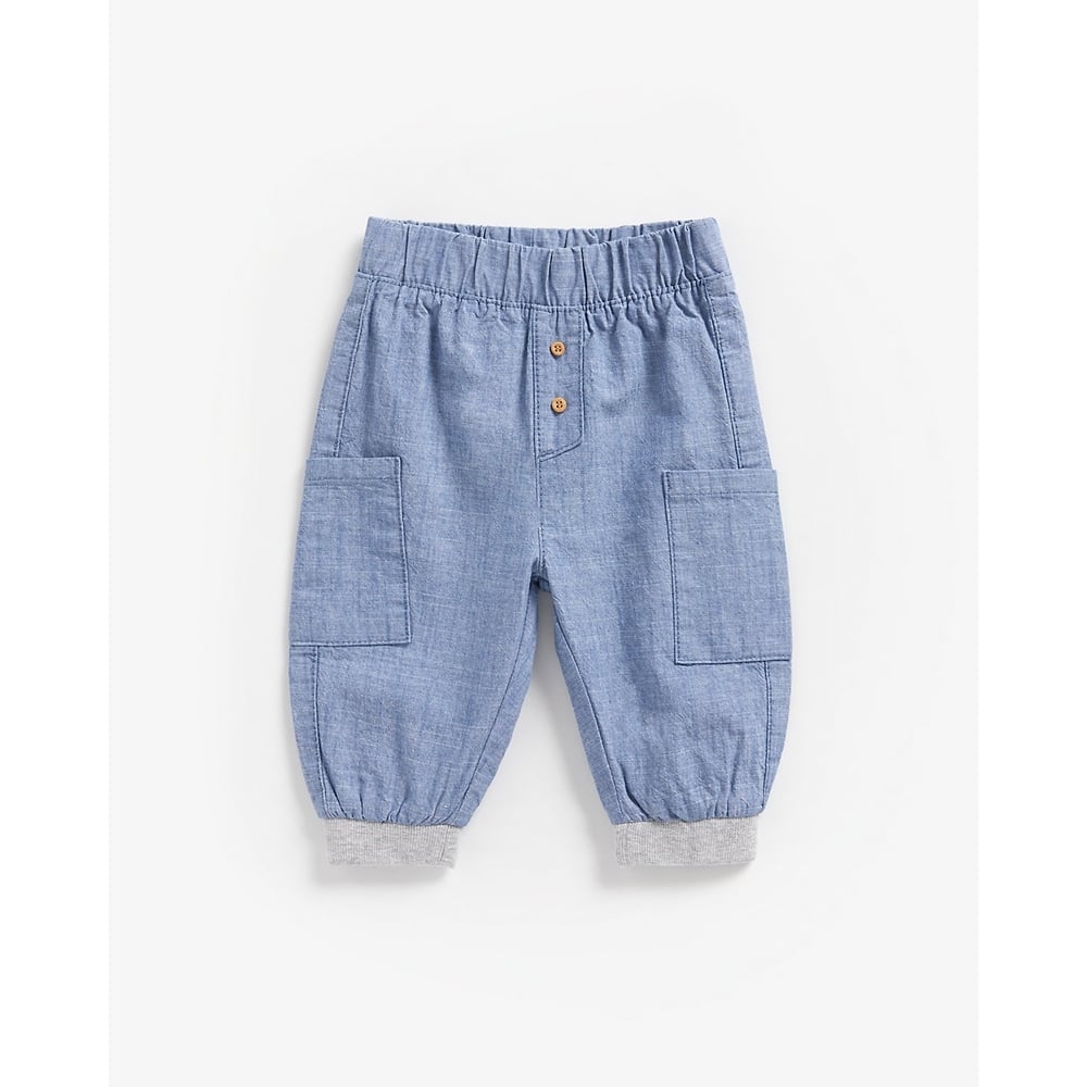 

Boys Trouser Chambray-Blue