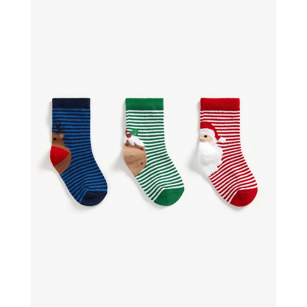 

Unisex Socks Striped - Pack of 3 - Multicolor
