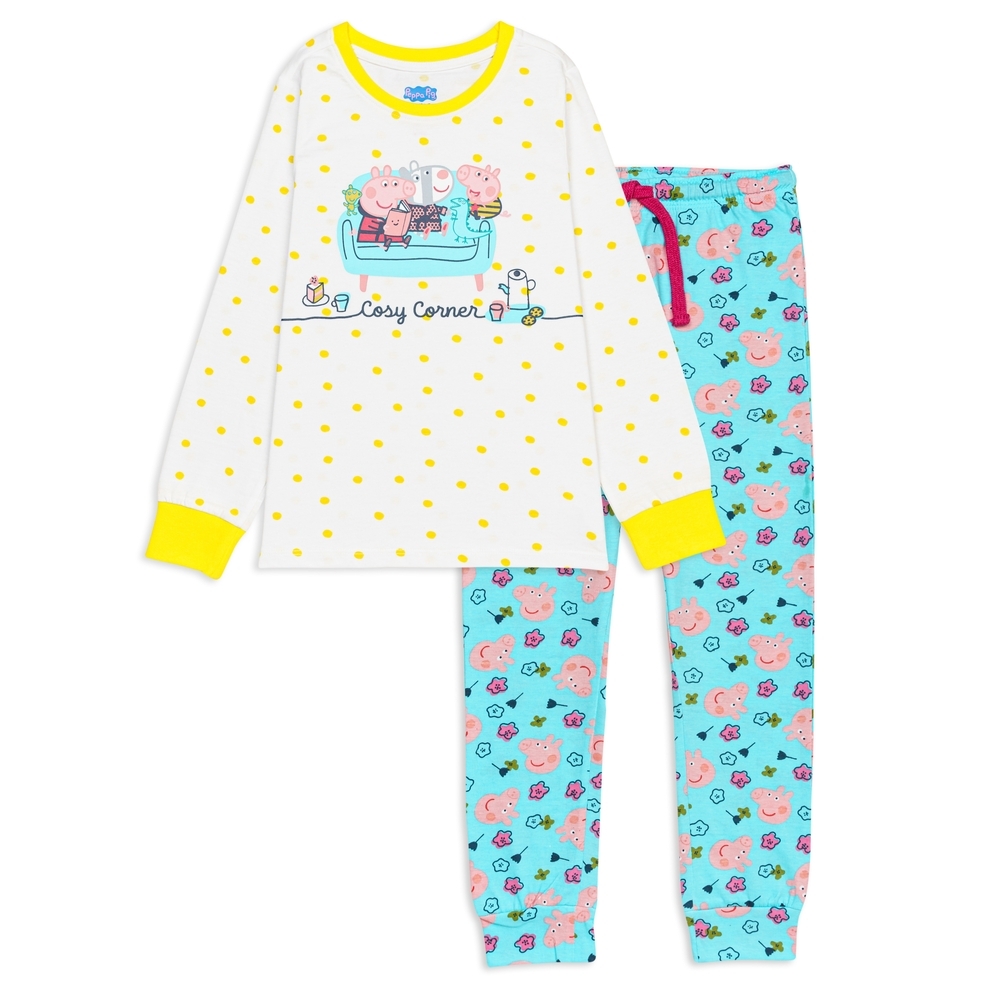 

Girls Full Sleeves Pyjama&amp T-shirt set -Pack of 2-Multi