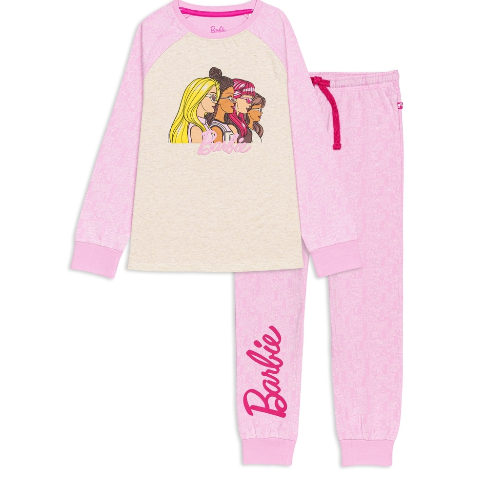 

Girls Full Sleeves Pyjama&amp T-shirt set -Pack of 2-Pink