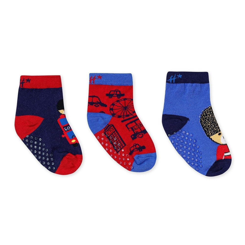 

H by Hamleys Boys socks pack of 3- multicolour