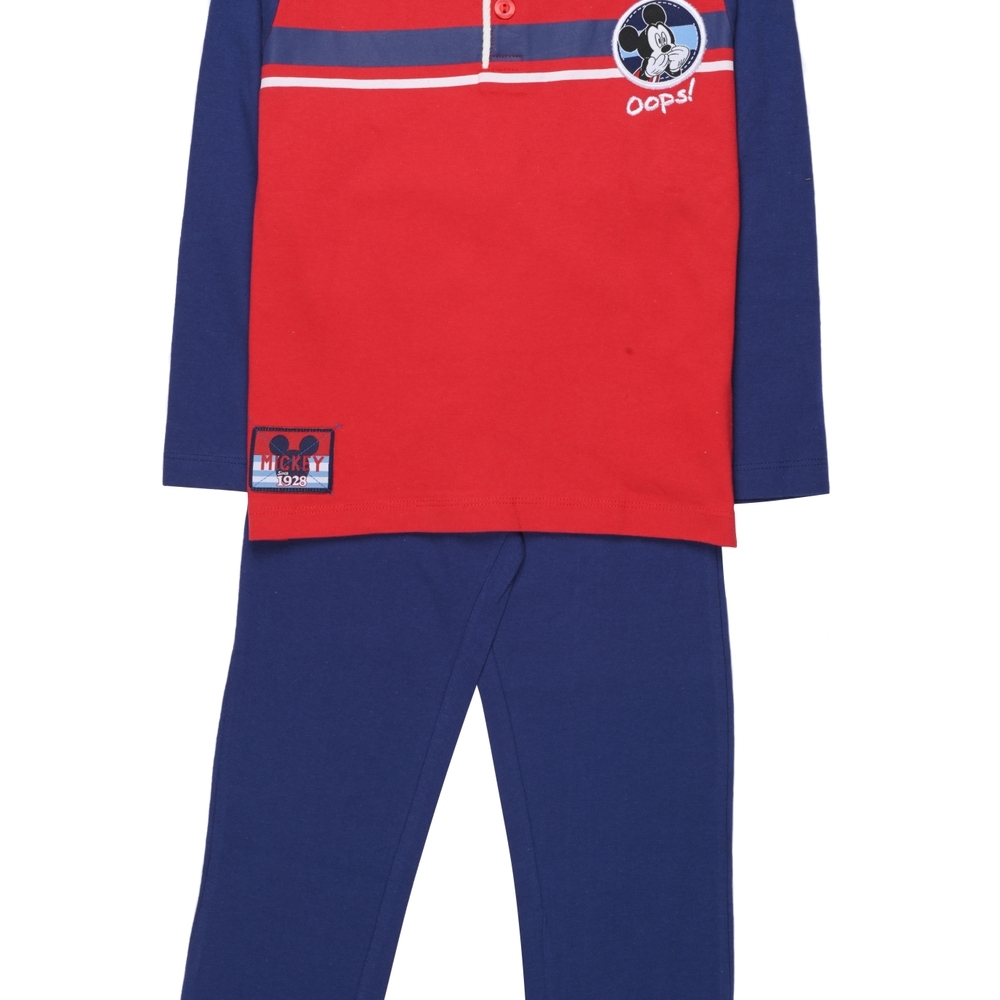 

Boys Full Sleeves Pyjamas Mickey Mouse-Blue