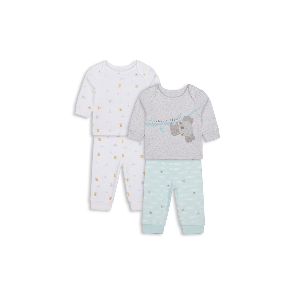 

Unisex Full Sleeves Pyjama Set Koala Print - Pack Of 2 - Multicolor