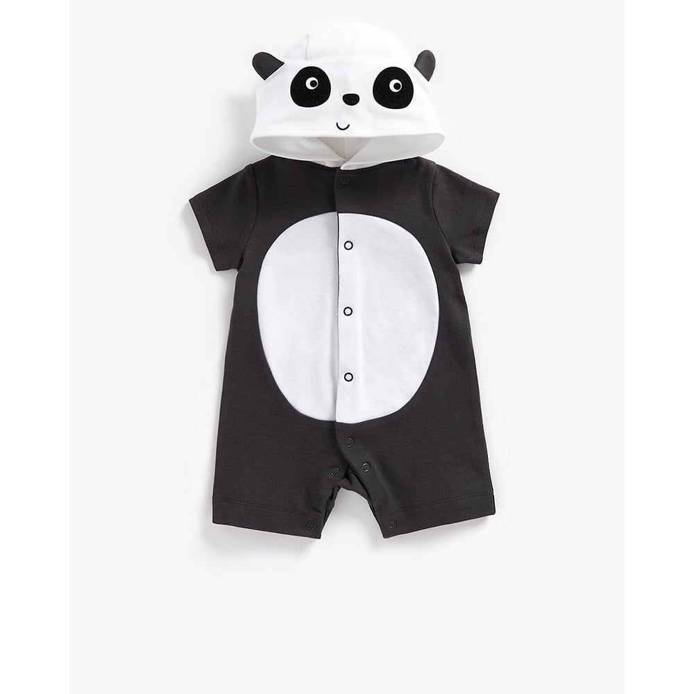 

Unisex Short Sleeves Romper Polar Bear -White