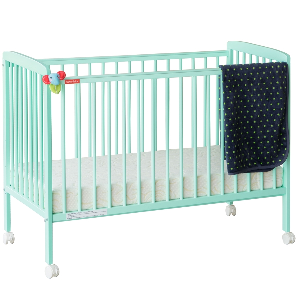 

Fisher-price joy crib sea green