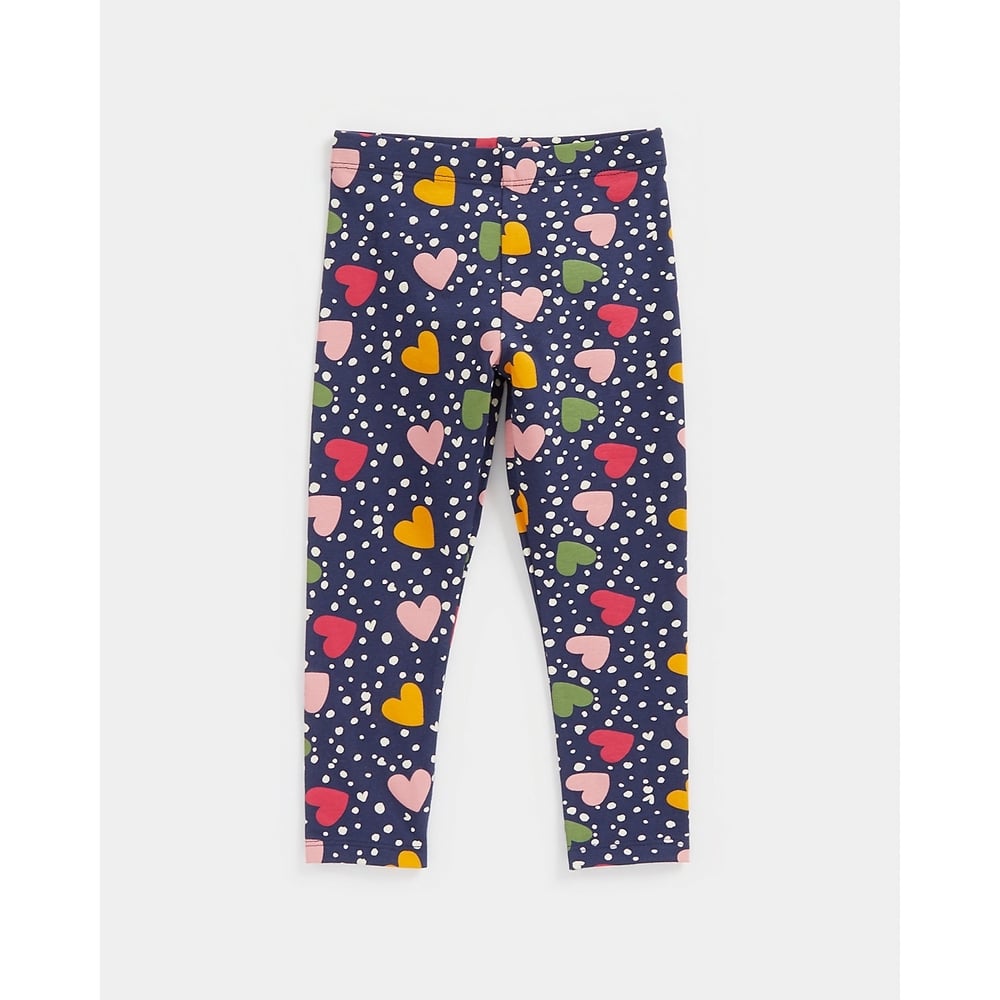 

Girls Leggings Heart Aop-Multicolor