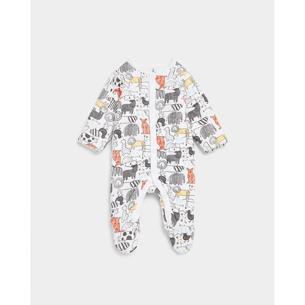 

Unisex Full Sleeves Snowsuit Animal Design-Multicolor