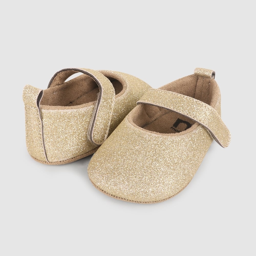 

Girls Glitter Pram Shoe-Sliver