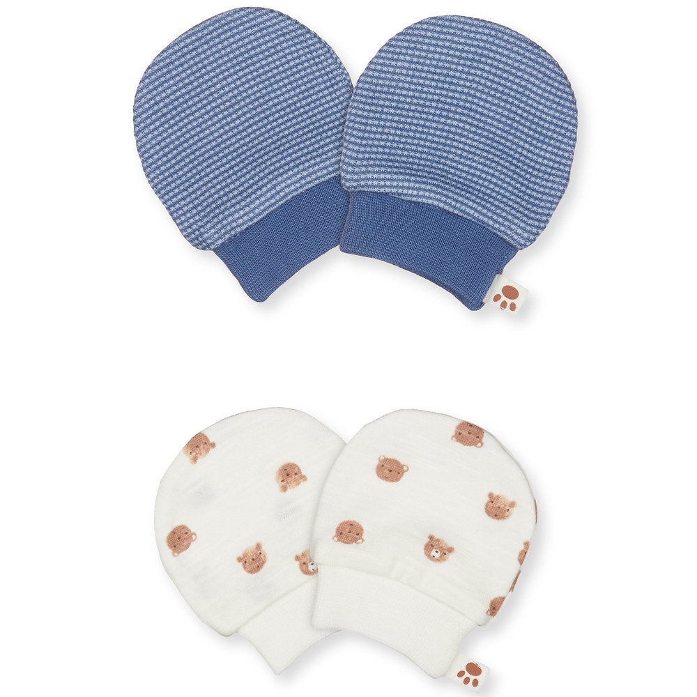 

Boys Teddy Bear Mitts - 2 Pack - Cream