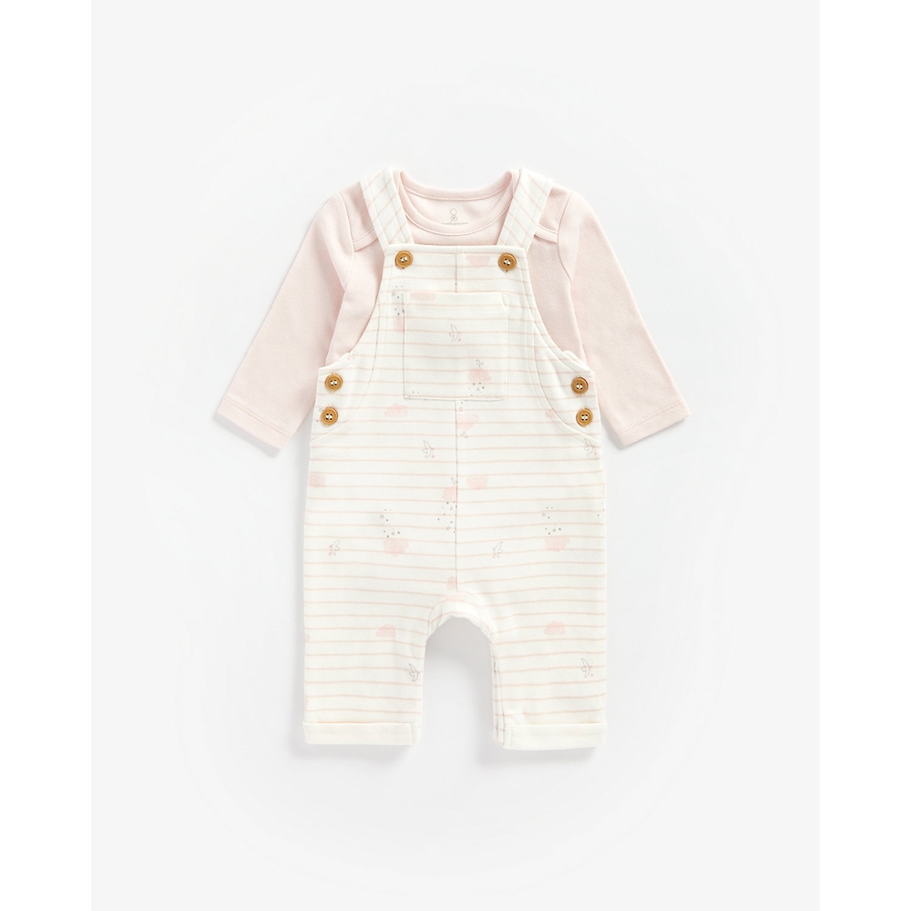 

Girls Full Sleeves Bodysuit Frock Style - Pink