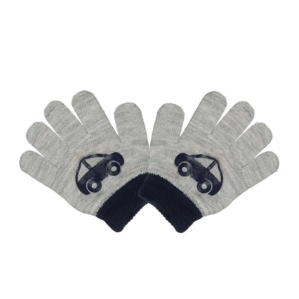 

Boys Gloves Car Design - Grey