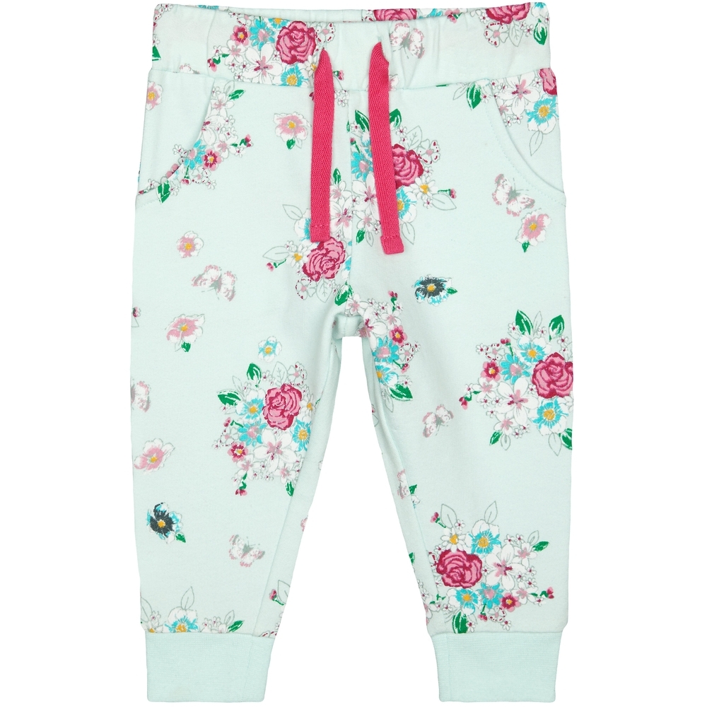 

Girls Joggers Floral Print - White