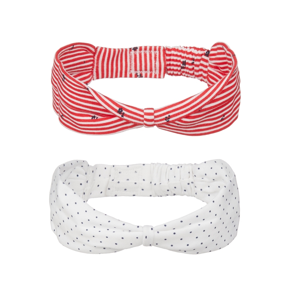 

Girls Headbands Striped And Printed - Pack Of 2 - Multicolor
