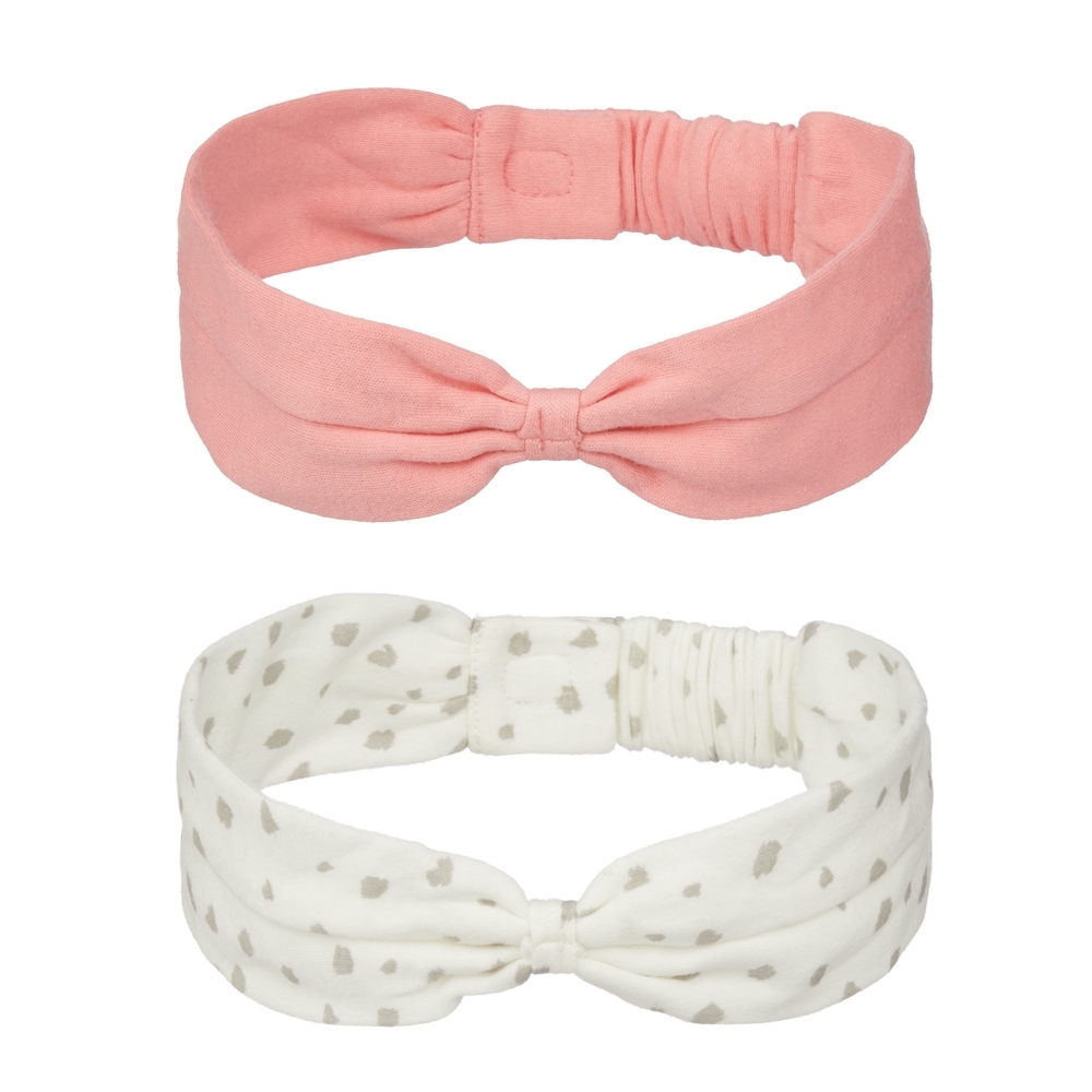 

Girls Headbands Printed - Pack Of 2 - Pink White