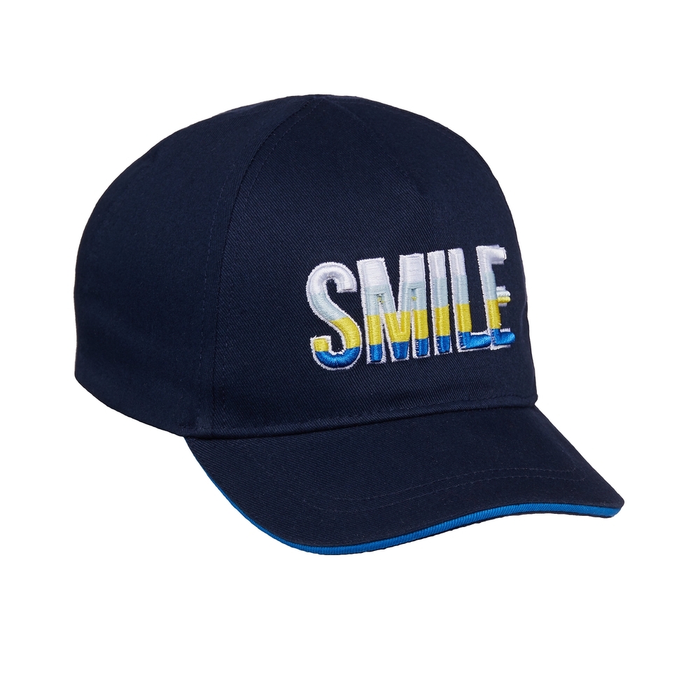 

Boys Cap Text Embroidery - Navy