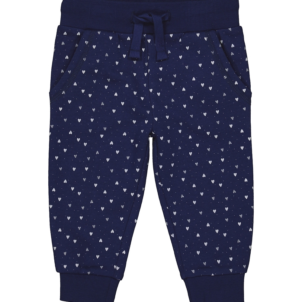 

Girls Joggers Heart Print - Navy