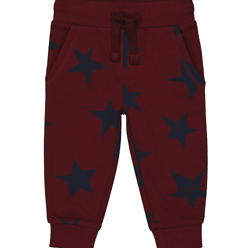 

Boys Joggers Star Print - Burgundy