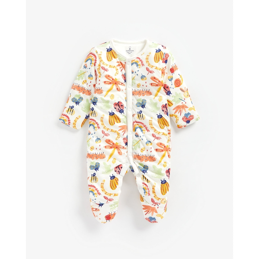

Boys Full Sleeves Snowsuit Bug Print - Multicolor