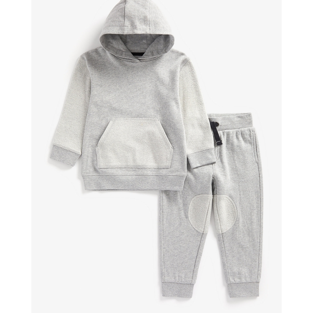 

Boys Full Sleeves Jog Set Hooded - Grey