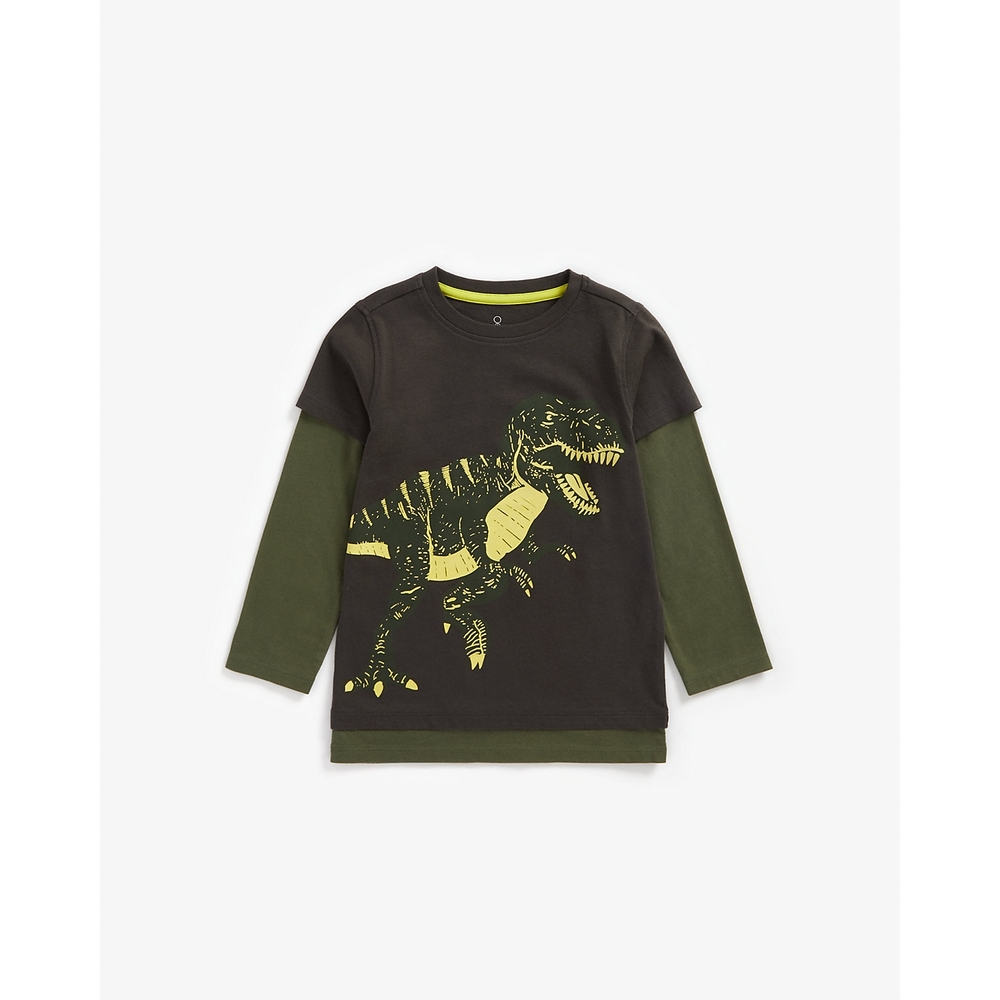 

Boys Full Sleeves Glow-In-The-Dark T-Shirt - Navy