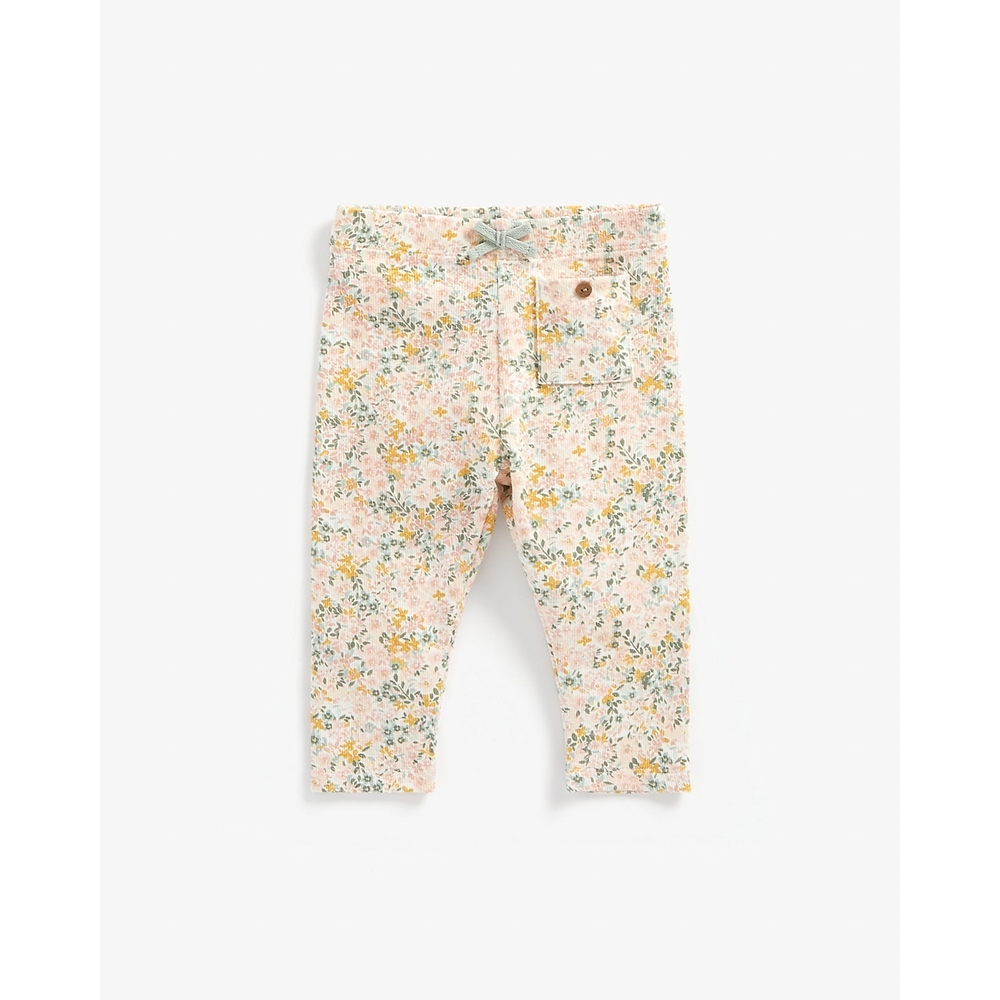 

Girls Leggings Floral Print - Multicolor