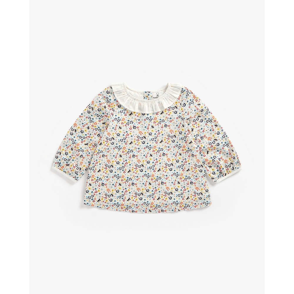 

Girls Full Sleeves Top Floral Print - Multicolor