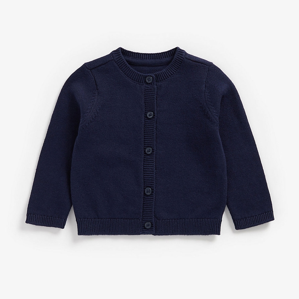 

Girls Full Sleeves Cardigan - Navy