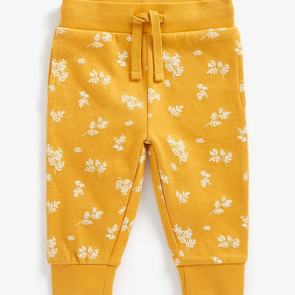 

Girls Joggers Floral Print - Mustard