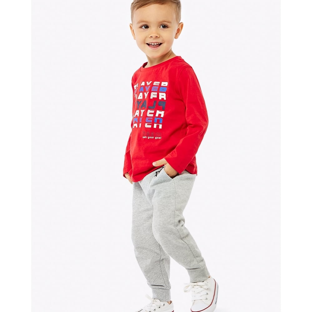 

Boys Joggers Text Print - Pack Of 2 - Multicolor