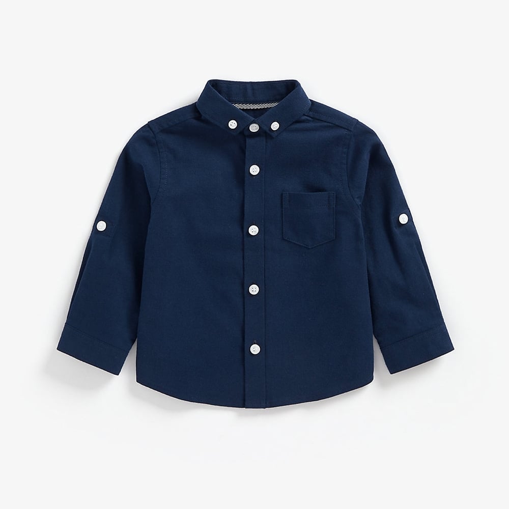 

Boys Full Sleeves Oxford Shirt - Navy