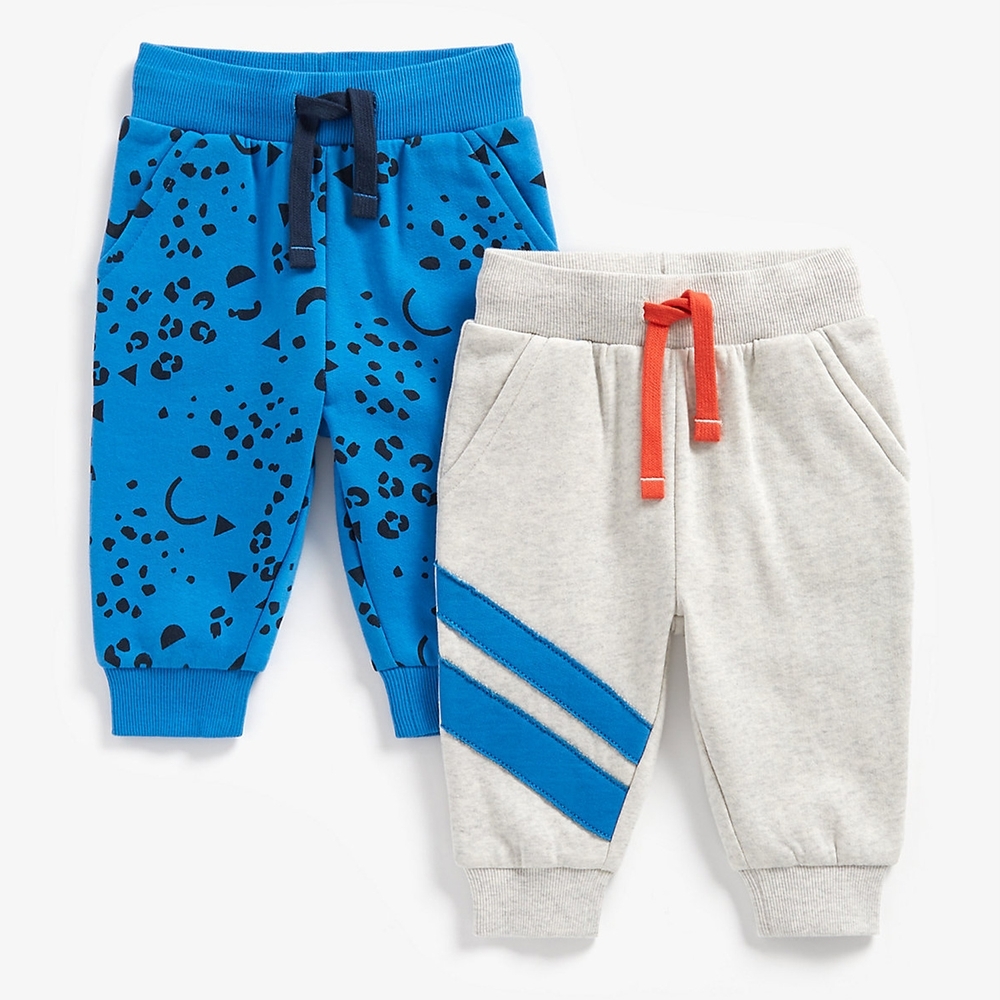 

Boys Joggers Leopard Print - Pack Of 2 - Multicolor