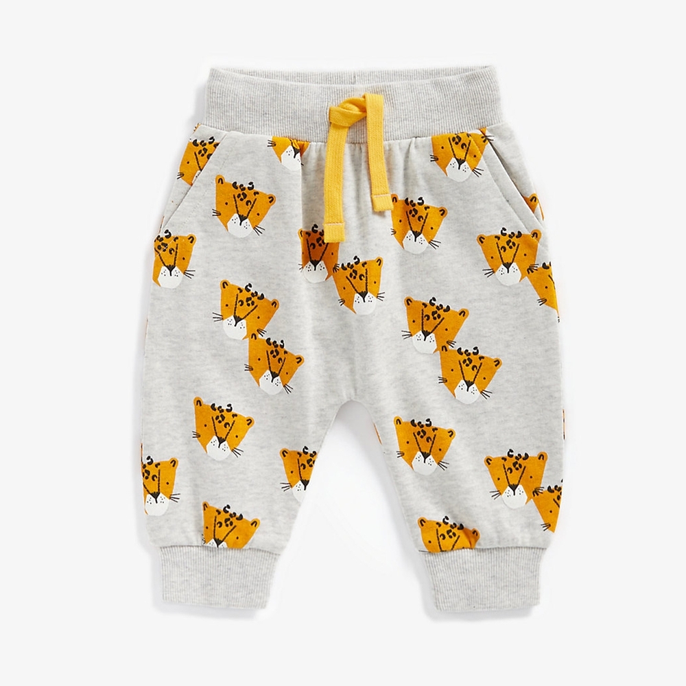 

Boys Joggers Leopard Print - Grey