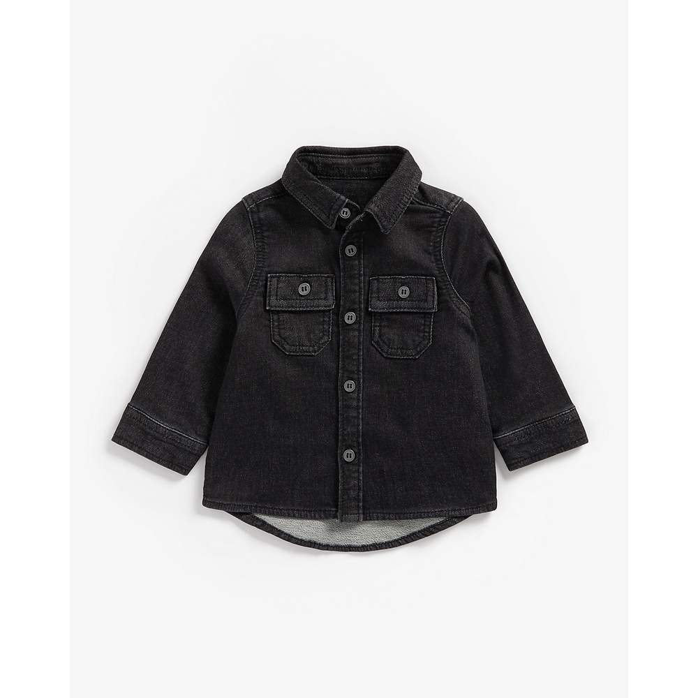 

Boys Full Sleeves Denim Shirt - Black