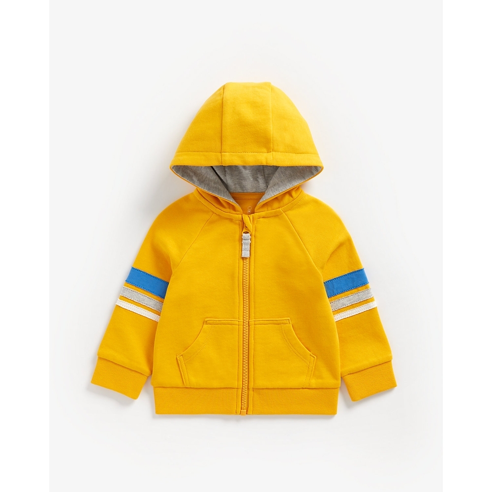 

Boys Full Sleeves Hooded Sweatshirt Patch Detail - Yellow