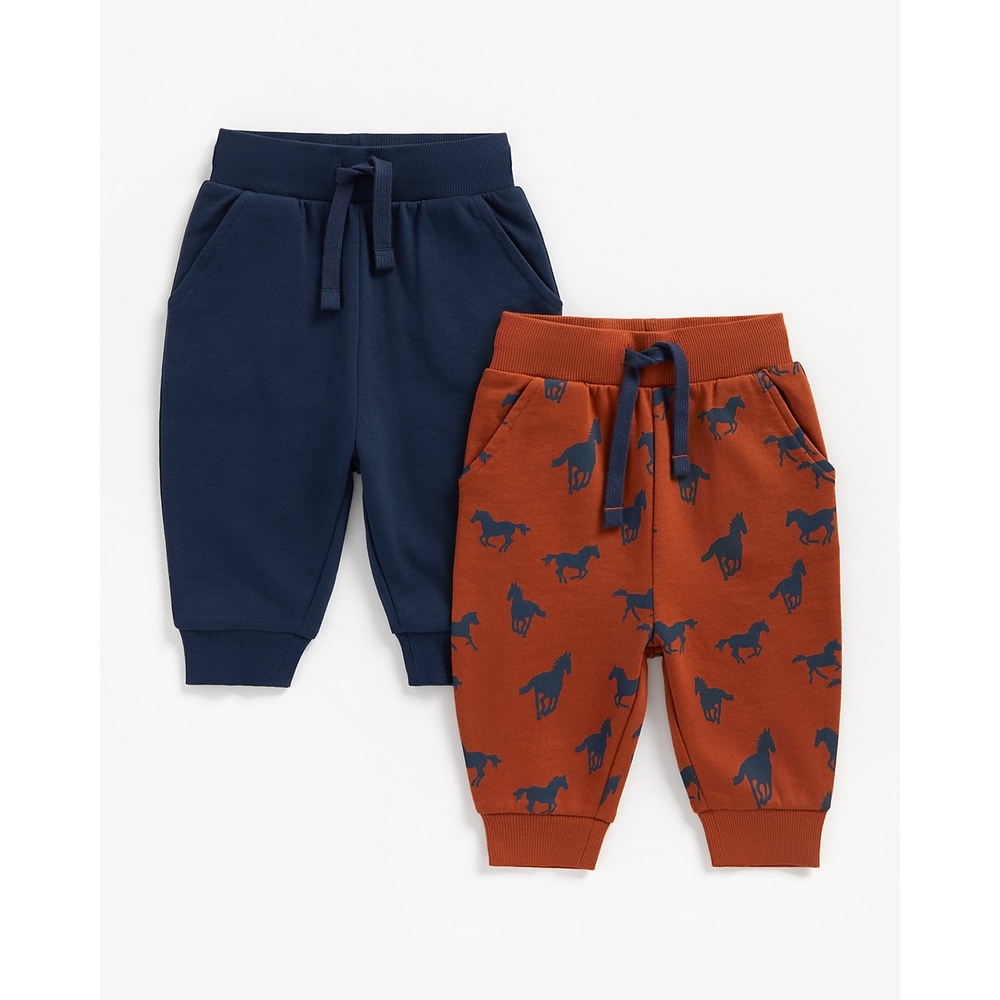 

Boys Joggers Horse Print - Pack Of 2 - Multicolor