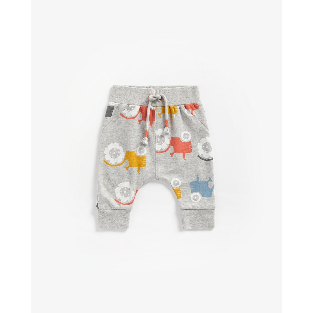 

Boys Joggers Tractor Print - Grey