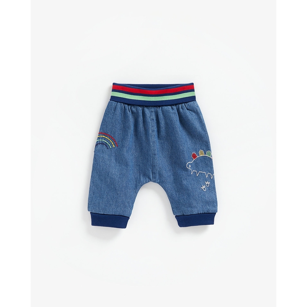 

Boys Joggers Dino Embroidery - Blue