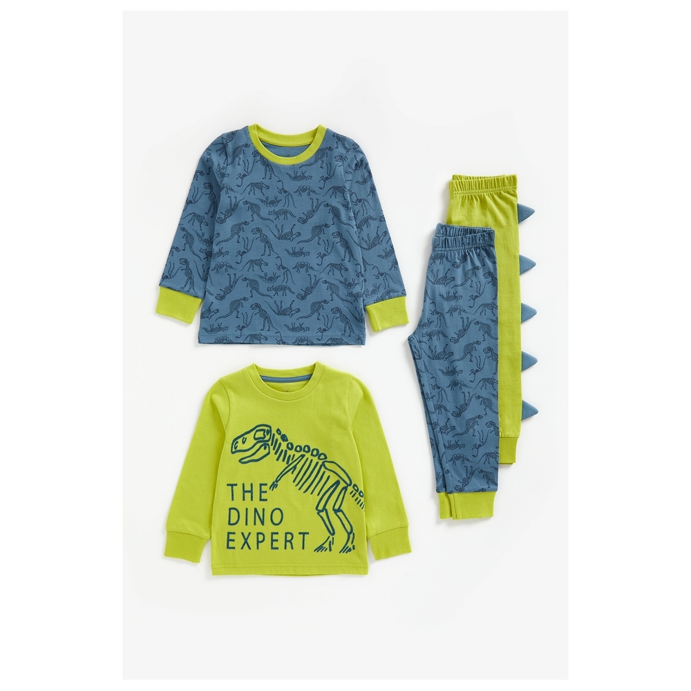 

Boys Full Sleeves Pyjama Set Dino Print - Pack Of 2 - Multicolor
