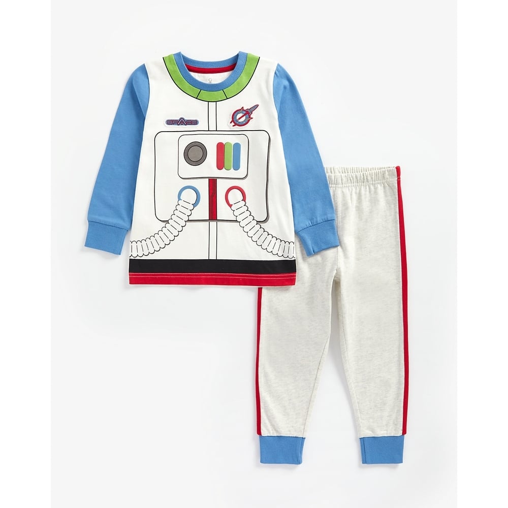 

Boys Full Sleeves Pyjama Set Astronaut Suit Print - Multicolor