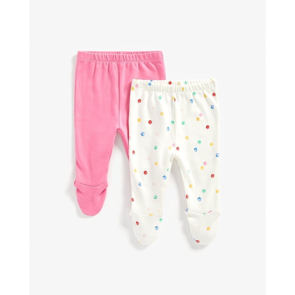 

Girls Leggings Spot Print - Pack Of 2 - Multicolor