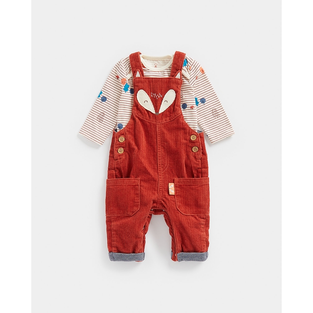 

Unisex Full Sleeves Dungaree Set -Pack of 1-Red