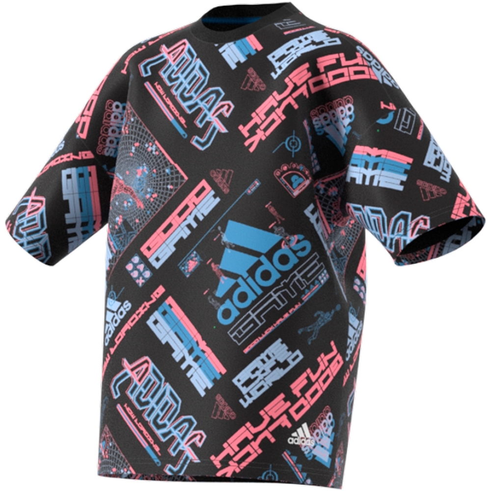 

Adidas Unisex Arkd3 Allover Printed T-Shirts-Black