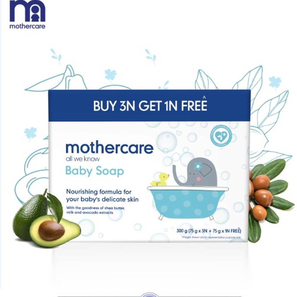 

Mothercare all we know baby soap 75g pack of 4