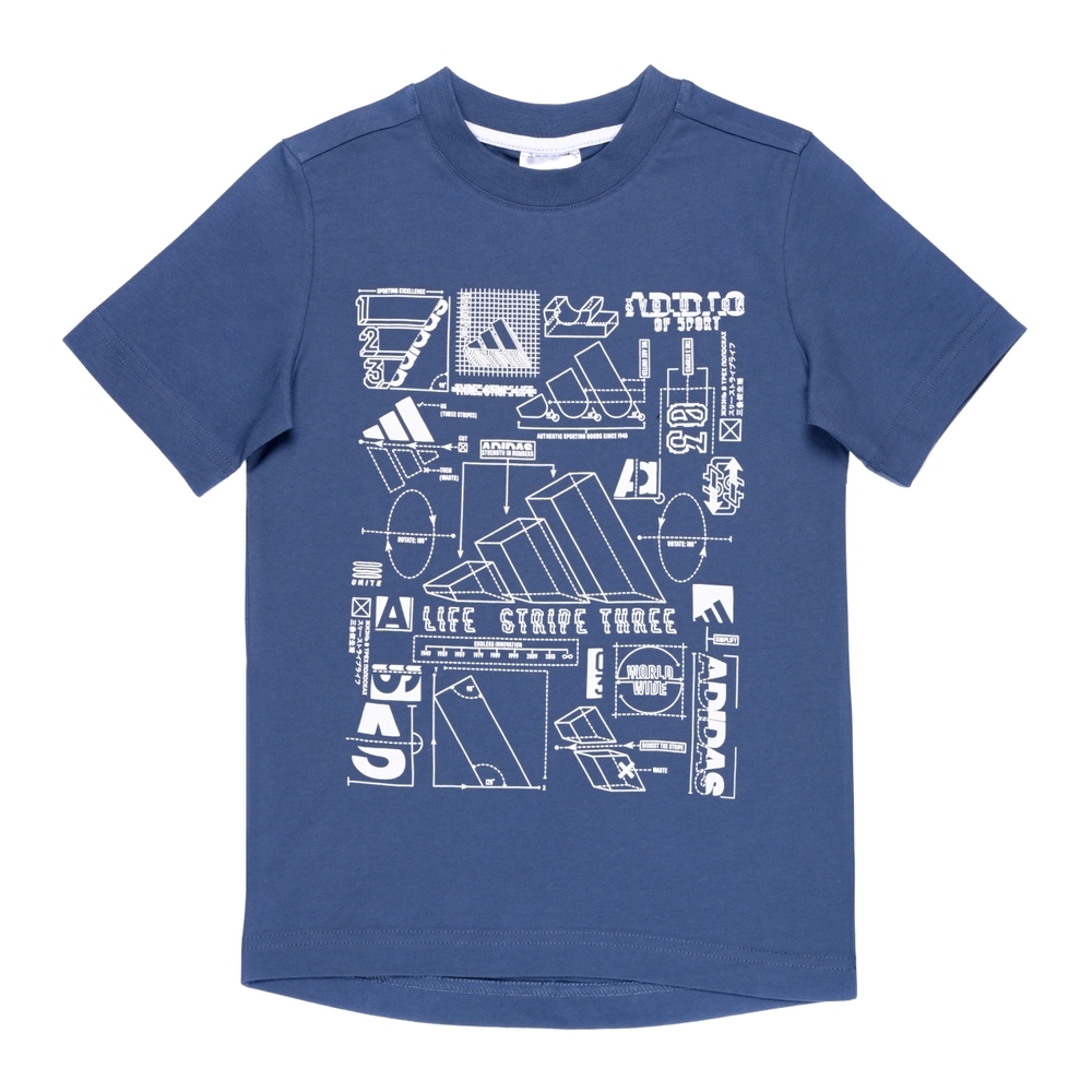 

Adidas Boys Young Creator T-Shirts-Blue