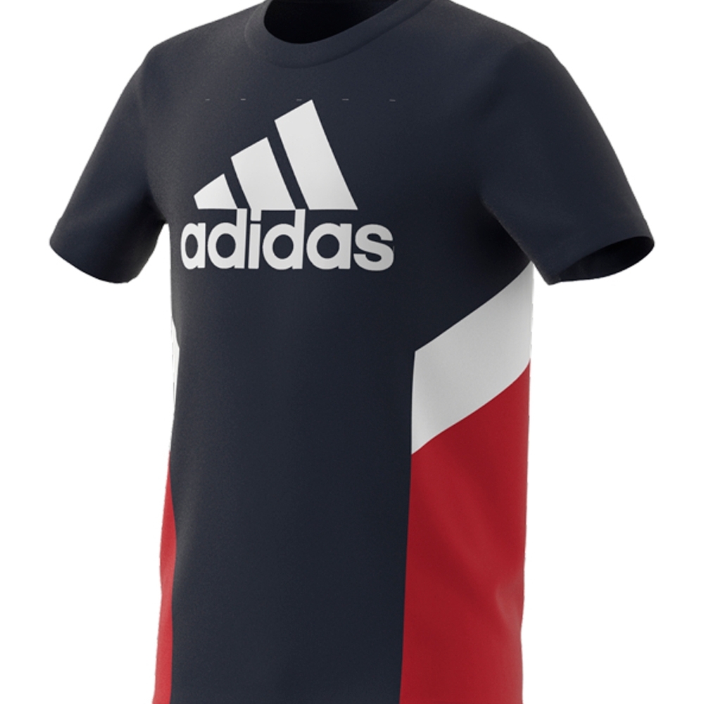 

Adidas Boys D2M Big Logo T-Shirts-Blue