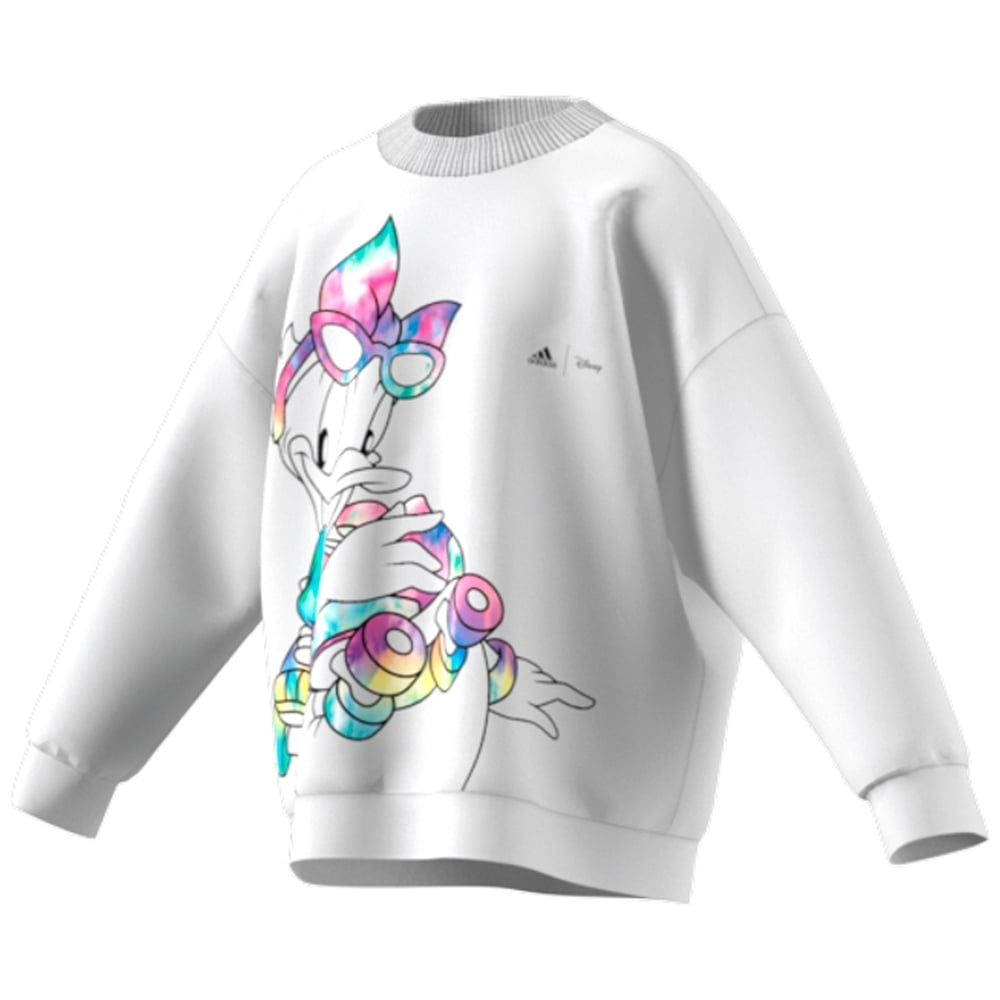 

Adidas Girlsdidas Little Disney Daisy Duck Crew Sweatshirts-White