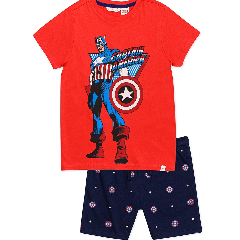 

h by hamleys boys pyjama long set- blue