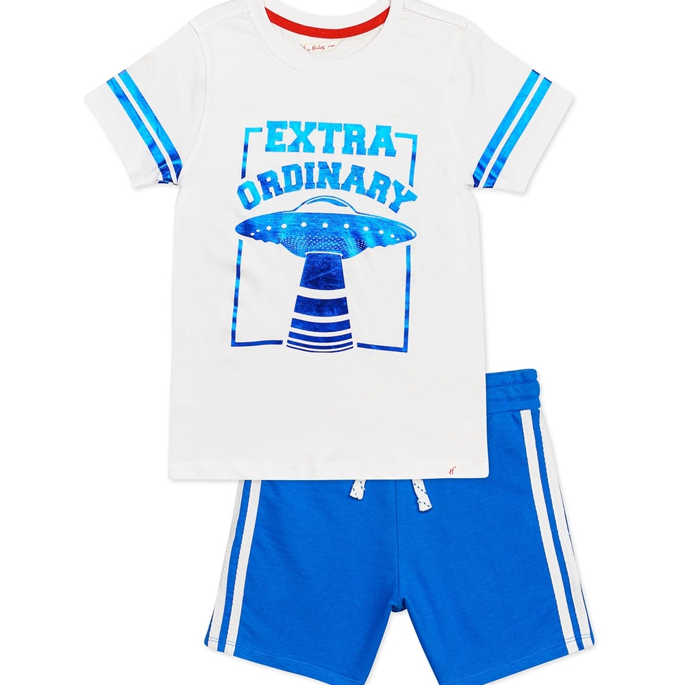 

h by hamleys boys short tee set - multi colour