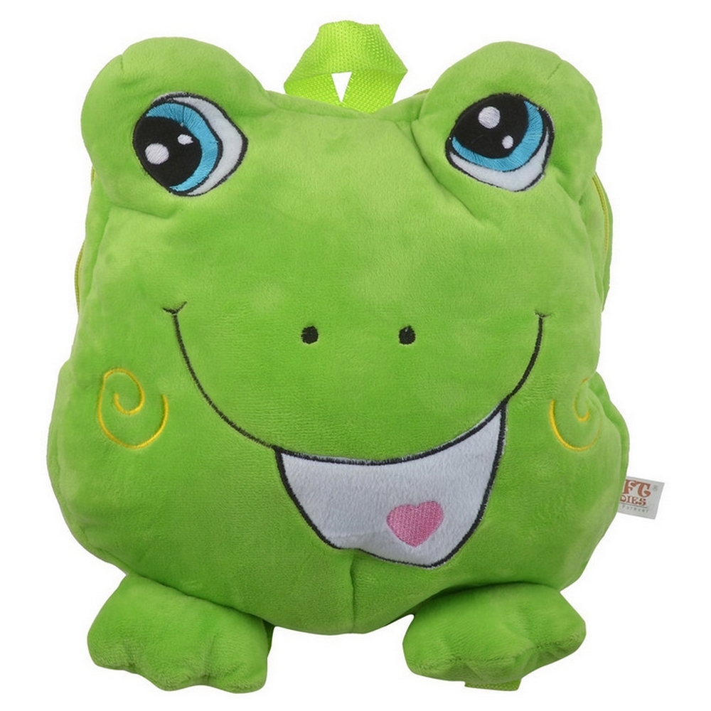 

Soft Buddies plush character frog shape bag multicolor